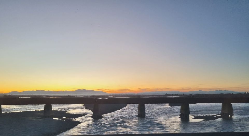 Rakaia landscape and bridge